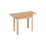 Τραπέζι Quiin επεκτεινόμενο μελαμίνης σε oak απόχρωση 120-174x70x73.5εκ